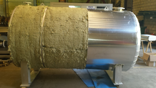 Lana Mineral De Roca 0,91mx2,44mx2in 100kg/m3 Con Malla Galv