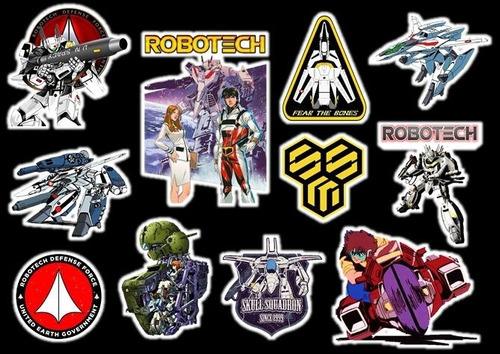 Robotech Vol. 1 Calcos, Vinilos, Stickers Anime 