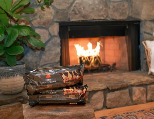 Leña Para Chimenea Pine Mountain Ultraflame 9 Leños Original (Usado)