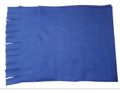 Bufanda Polar Super Ancha Muy Abrigada Unisex Amarilla Azul Azul Liso Unico