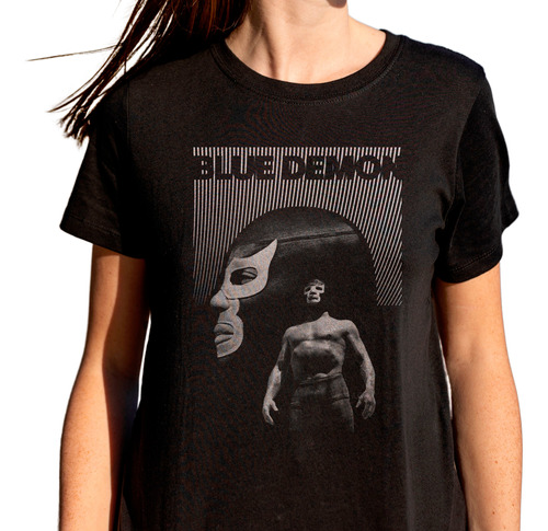 Playera Blue Demon Para Mujer - Lucha Libre - Wrestling