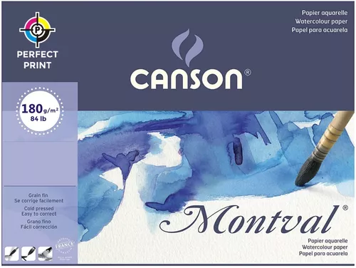 Papel Canson Dibujo Artistico Acuarela A3 X 5 Hojas 180 Grs