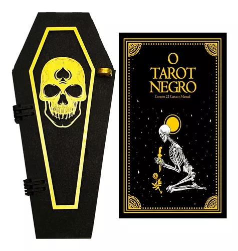 Jogo Cartas Baralho O Tarot Negro 22 Cartas Manual Promoção