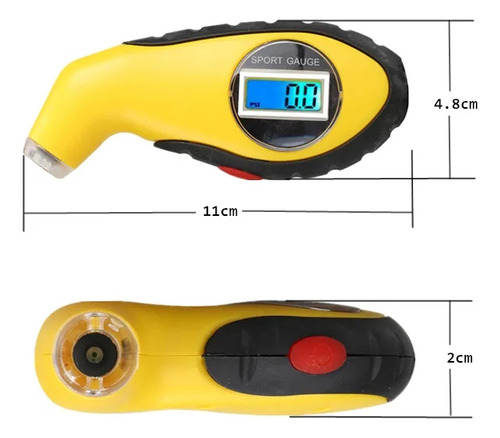 Manometro Digital Para Llantas Auto Moto Bicicleta