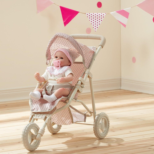 Coche Paseador Stroller Para Muñecas Reborn Bebe Real