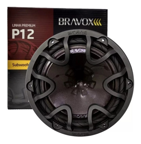 Subwoofer Bravox Premium Plus P12x-s4 12 Polegadas 220w Rms