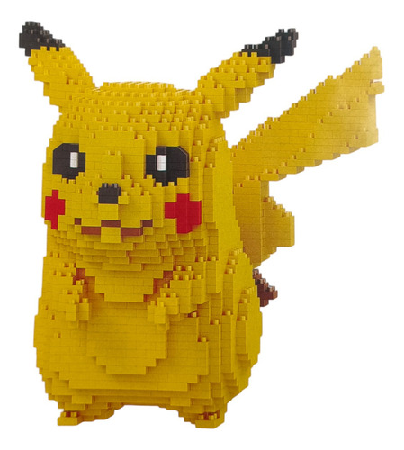 Pokémon Bloques Para Armar, Figura Armable Pikachu Bloques 1476