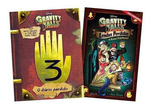 Kit Livros Gravity Falls O Diario Perdido E Lendas Perdidas