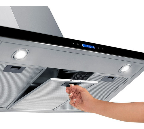 Imagen 5 de 9 de Campana 90 Acero General Electric Ge Touch Ctge90i0