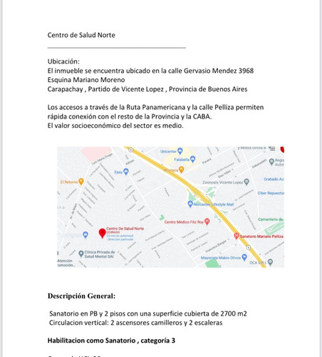 Edificio Comercial, Ex Clinica De 2700m2 Cubiertos