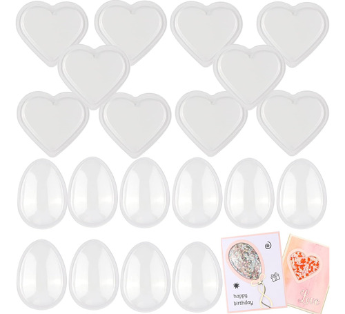 20pcs Corazones Y Huevo/globo 3d Cúpulas Agitadoras Di...