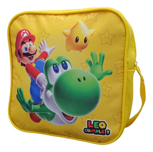 30 Mochilitas Dulceros Personalizados Caja Signo Mario Bros