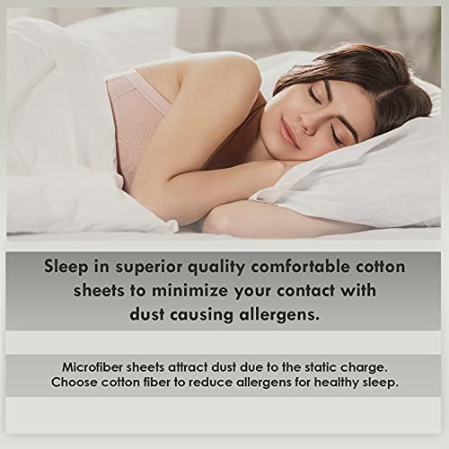 Sábana Ajustable Pura 100% Algodón Pizuna Para Cama