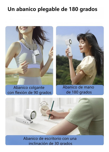 Ventilador Portátil De Mano, Batería Recargable De 4000 Mah.