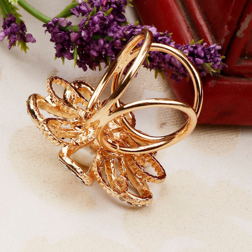 De De Imitación De Cristal Con Hebilla De Flores Para Mujer