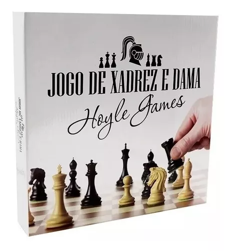 Jogo De Xadrez E Dama Tabuleiro Oficial Madeira 39 Cm Gaveta