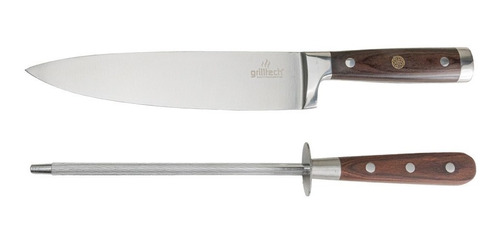 Cuchillo Chef 8'' + Chaira Grilltech