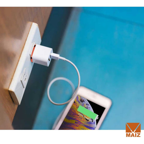 Adaptador Cubo Cargador 2.1a Pared 2 Puertos Usb Mayoreo