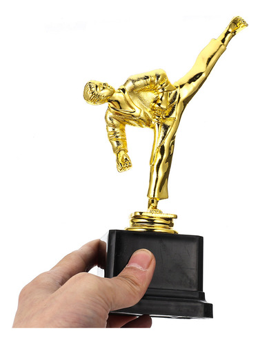 Estatua Del Trofeo De Taekwondo Con Decoración Del Trofeo De