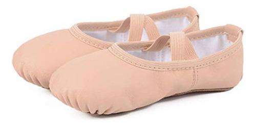 Zapatos De Ballet De Piel Sintética Transpirables Para Niñas