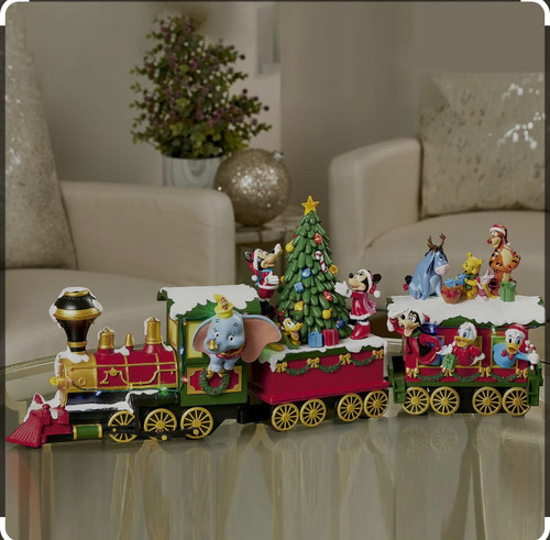 Tren Navideño Mickey Mouse Musical Y Luces (Usado)