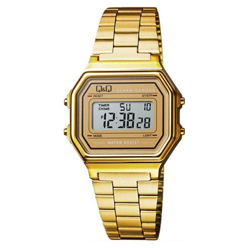 Reloj Q&q Dorado Para Hombre Acero 100% Original