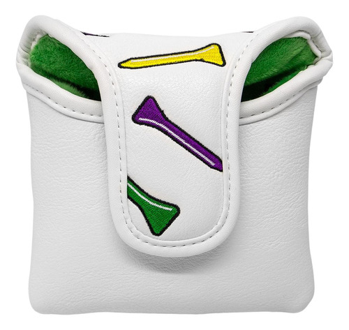 Cuero Golf Mallet Putter Talla Única Cuadrado 12,5x12cm