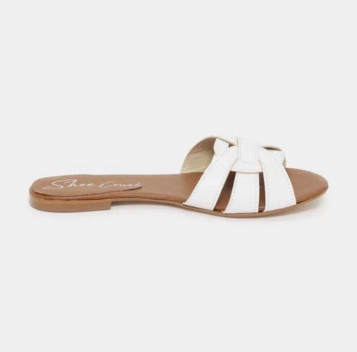 Sandalias Dama Mujer Blanco Moderno Comodas Chanclas