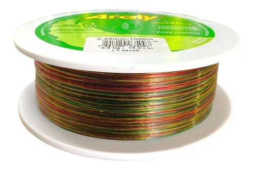 Hilo Araty Monofilamento 0.35mm X 1000mts Multicolor 