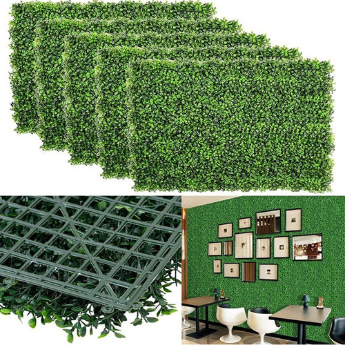 Tapete Pasto Verde Muro Sintetico Para Pared 60x40cm