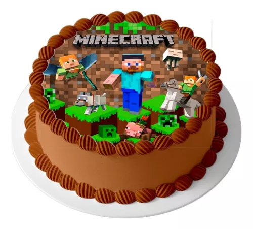 Bolo minecraft redondo