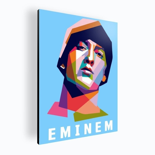 Cuadro Decorativo Moderno  Poster Eminem - 42x60 Mdf