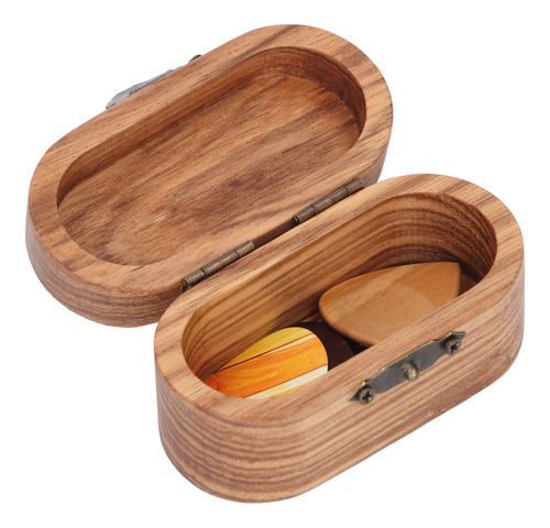 Funda De Almacenamiento De Madera Para Púas Y Púas Para Guit