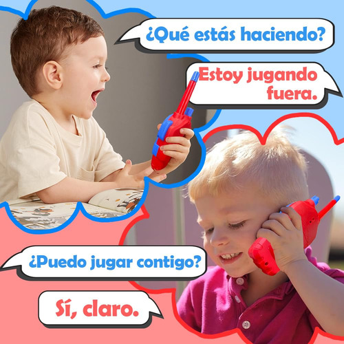 Walkie Talkie Para Niños, 2 Pzs Walkie Talkie De Juguete,