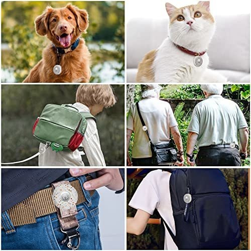 Imagen 7 de 7 de Soporte Airtag Para Collar De Perro, Caisatetq Silicona Appl