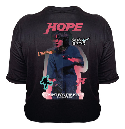 Playera Mujer J-hope Bts Anudada Dama K-pop Música Moño