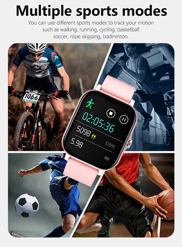 Reloj Inteligente Smart P/ Xiaomi Apple Samsung Ios Android Rosa Milanese Rosa Plateado