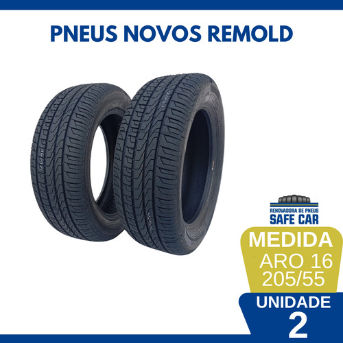 Pneu Safe Car Remold X7 205/55r16 - Kit 02 Unidades T