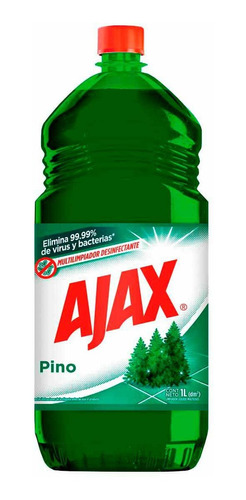 Limpiador Ajax Pino Líquido 1 Litro