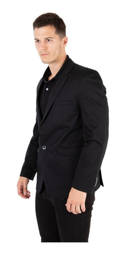 Imagen 4 de 4 de Saco Gabardina Elastizada Regular Fit Y Talle Especial Olega