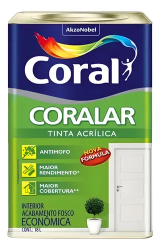 Tinta Coralar Antimofo Acrílica  Coral – Escolha Sua Cor!