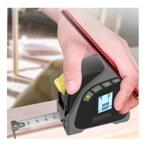 Flexometro Digital Recargable 40+5m Laser 16ft/5m Resistente