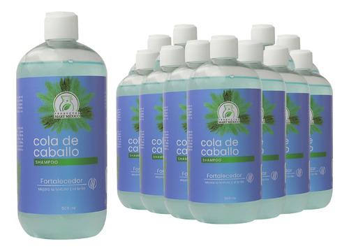 Shampoo Cola De Caballo Auxiliar/crecimiento (500ml) 12 Pack