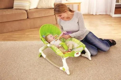 Silla Mecedora Portatil Fisher Price Verde Ref: X7047 Bebe