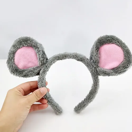 Diadema Suave De Orejas De Oso O Ratón – Accesorio De Peluche Para Lavar La Cara, Cosplay Y Fiestas De Halloween