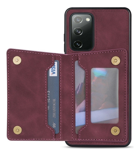 B Funda De Tarjeta Wallet For Samsung S21 Fe S21 Ultra Plus