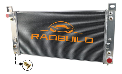 Radbuild Radiador Aluminio 3 Fila Para Chevy Silverado Tahoe