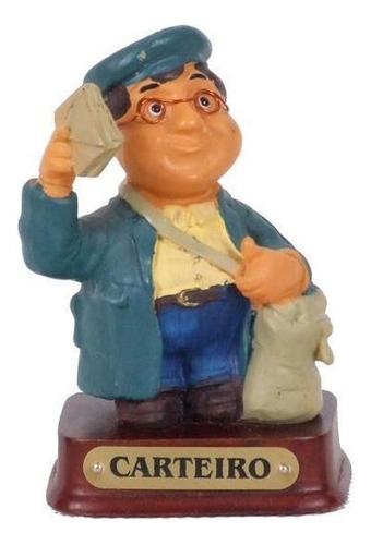 Cartero profesional en miniatura de 8 cm, color resina y madera