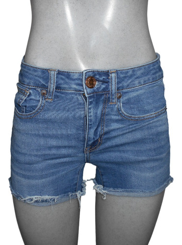 Short American Eagle Dama Talla 2 Azul