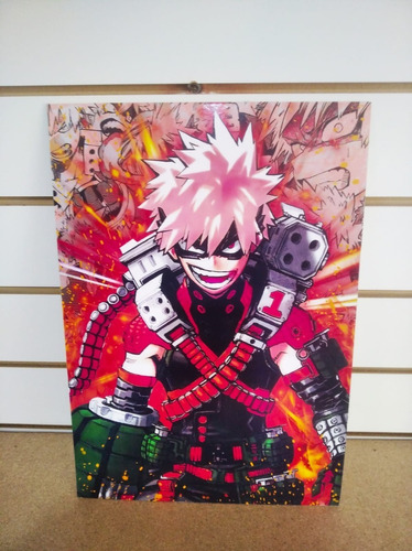 Cuadro Boku No Hero Academy Poster 30x42 Mdf